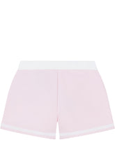MONCLER KIDS - Sweat Shorts with Buttons and Logo - Pink - LIDIASHOPPING® - Official Website