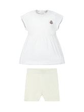 MONCLER KIDS - Girls Cotton Top and Shorts Set - White - LIDIASHOPPING® - Official Website