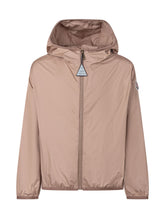 MONCLER KIDS - Fegeo Hooded Technical Jacket - Brown - LIDIASHOPPING® - Official Website
