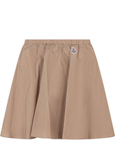 MONCLER KIDS - Wide Skirt with Elasticated Waist - Brown - LIDIASHOPPING® - Official Website