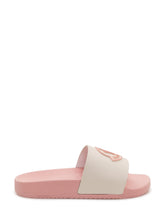 MONCLER KIDS - Petite Basile Logo Slides - Pink - LIDIASHOPPING® - Official Website