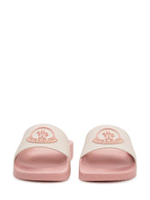 MONCLER KIDS - Petite Basile Logo Slides - Pink - LIDIASHOPPING® - Official Website