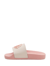 MONCLER KIDS - Petite Basile Logo Slides - Pink - LIDIASHOPPING® - Official Website