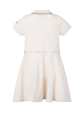 MONCLER KIDS - Abito Polo Bambina in Cotone Piqué - Bianco - LIDIASHOPPING® - Official Website