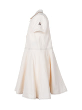 MONCLER KIDS - Abito Polo Bambina in Cotone Piqué - Bianco - LIDIASHOPPING® - Official Website