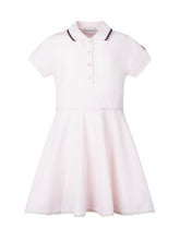 MONCLER KIDS - Girls Cotton Piqué Polo Dress - Pink - LIDIASHOPPING® - Official Website