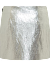MSGM - Gonna Mini Effetto Metallizzato - Argento - LIDIASHOPPING® - Official Website