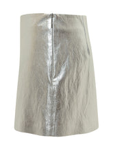 MSGM - Gonna Mini Effetto Metallizzato - Argento - LIDIASHOPPING® - Official Website