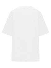 MSGM - T-shirt con Stampa Lettering e Applicazioni - Bianco - LIDIASHOPPING® - Official Website
