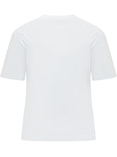 MSGM - T-shirt with Logo Patch on Chest - White - LIDIASHOPPING® - Official Website