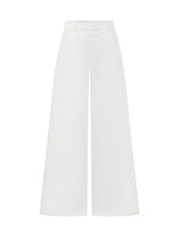 MSGM - Wide Leg Trousers - White - LIDIASHOPPING® - Official Website
