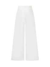 MSGM - Wide Leg Trousers - White - LIDIASHOPPING® - Official Website