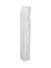 MSGM - Wide Leg Trousers - White - LIDIASHOPPING® - Official Website
