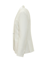 MAX MARA PIANOFORTE - Single Breasted Jacket with Lapels - White - LIDIASHOPPING® - Official Website