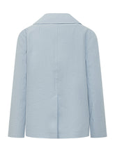 MAX MARA S - Double Breasted Jacket with Contrast Buttons - Blue - LIDIASHOPPING® - Official Website