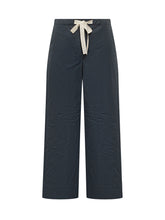 MAX MARA S - Wide-Leg Drawstring Trousers - Blue - LIDIASHOPPING® - Official Website