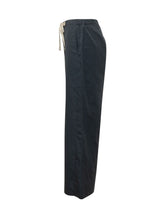 MAX MARA S - Wide-Leg Drawstring Trousers - Blue - LIDIASHOPPING® - Official Website