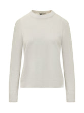 MAX MARA S - Crew Neck Sweater with Long Sleeves - White - LIDIASHOPPING® - Official Website