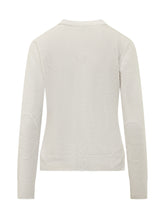 MAX MARA S - Crew Neck Sweater with Long Sleeves - White - LIDIASHOPPING® - Official Website