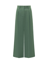 WEEKEND by MAX MARA - Wide Leg Trousers with Pleats - Green - LIDIASHOPPING® - Official Website