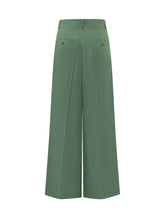 WEEKEND by MAX MARA - Wide Leg Trousers with Pleats - Green - LIDIASHOPPING® - Official Website