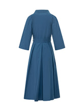 WEEKEND MAX MARA - Abito Midi con Colletto e Cintura - Blu | Lidia Shopping | Official Website