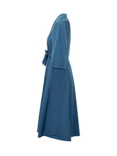 WEEKEND MAX MARA - Abito Midi con Colletto e Cintura - Blu | Lidia Shopping | Official Website