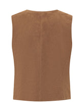 WEEKEND by MAX MARA - Gilet con Bottoni e Tasche - Marrone - LIDIASHOPPING® - Official Website