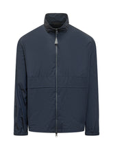 MONCLER - Rastaban Jacket with Front Zip - Blue - LIDIASHOPPING® - Official Website