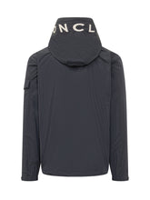 MONCLER - Giacca Sassiere con Cappuccio e Zip Frontale - Blu | Lidia Shopping | Official Website
