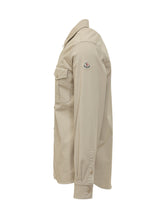 MONCLER - Shirt with Patch Pockets and Buttons - Beige - LIDIASHOPPING® - Official Website