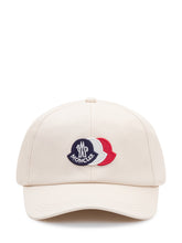 MONCLER - Baseball Cap with Embroidered Logo - White - LIDIASHOPPING® - Official Website