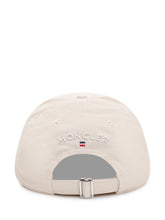 MONCLER - Baseball Cap with Embroidered Logo - White - LIDIASHOPPING® - Official Website