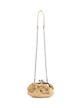 WEEKEND MAX MARA - Borsa Clutch in Rafia con Applicazioni Floreali - Beige | Lidia Shopping ® | Official Website