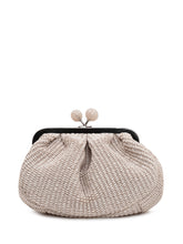 WEEKEND MAX MARA - Borsa in Rafia con Chiusura a Scatto - Beige | Lidia Shopping ® | Official Website