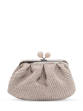 WEEKEND MAX MARA - Borsa in Rafia con Chiusura a Scatto - Beige | Lidia Shopping ® | Official Website