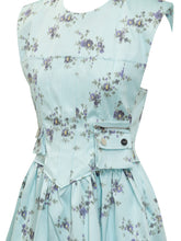 GANNI - Abito Mini con Corsetto e Stampa Floreale - Blu | Lidia Shopping | Official Website