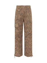 GANNI - Pantaloni Cargo con Stampa e Tasche - Marrone | Lidia Shopping ® | Official Website