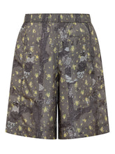 GANNI - Abstract Print Nylon Shorts with Elastic Waist - Multicolor - LIDIASHOPPING® - Official Website
