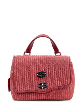 ZANELLATO - Postina Baby Woven Top Handle Bag - Red - LIDIASHOPPING® - Official Website