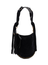 ISABEL MARANT - Soft Zip Bag in Suede - Black - LIDIASHOPPING® - Official Website