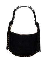 ISABEL MARANT - Soft Zip Bag in Suede - Black - LIDIASHOPPING® - Official Website