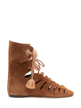 ISABEL MARANT - Stivaletto Liade con Lacci e Nappine - Marrone - LIDIASHOPPING® - Official Website