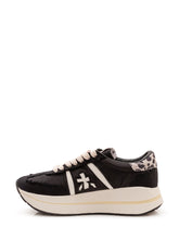 PREMIATA - Low Top Sneakers with Contrast Panels - Black - LIDIASHOPPING® - Official Website