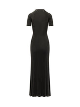 MARINE SERRE - Moon Hole Long Dress - Nero - LIDIASHOPPING® - Official Website