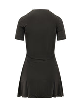 MARINE SERRE - Moon Hole Mini Dress - Nero - LIDIASHOPPING® - Official Website