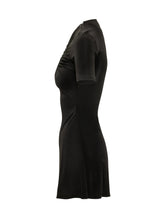 MARINE SERRE - Moon Hole Mini Dress - Nero - LIDIASHOPPING® - Official Website