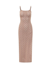MARINE SERRE - Moon Long Dress con Spalline Sottili - Rosa - LIDIASHOPPING® - Official Website