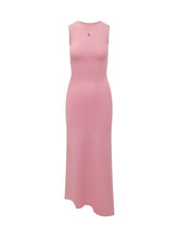 MARINE SERRE - Pearl Logo Sleeveless Midi Dress - Pink - LIDIASHOPPING® - Official Website