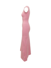 MARINE SERRE - Pearl Logo Sleeveless Midi Dress - Pink - LIDIASHOPPING® - Official Website